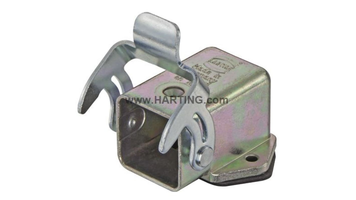 Base para conector industrial con entrada en ángulo HARTING serie Han EMC tamaño 3A