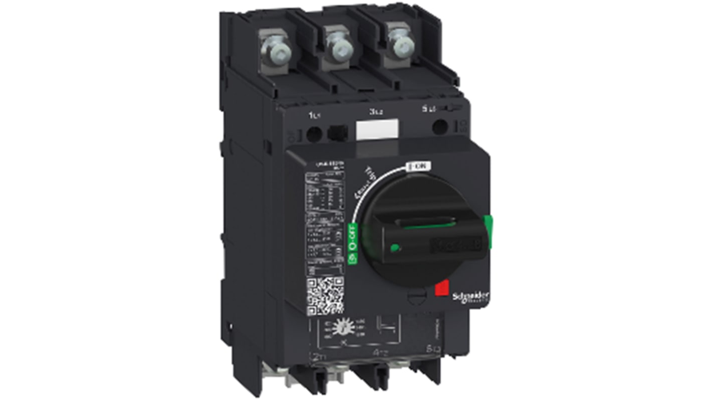 Disjoncteur Schneider Electric GV4L 3P, 2A, pouvoir de coupure 50 kA, montage rail DIN