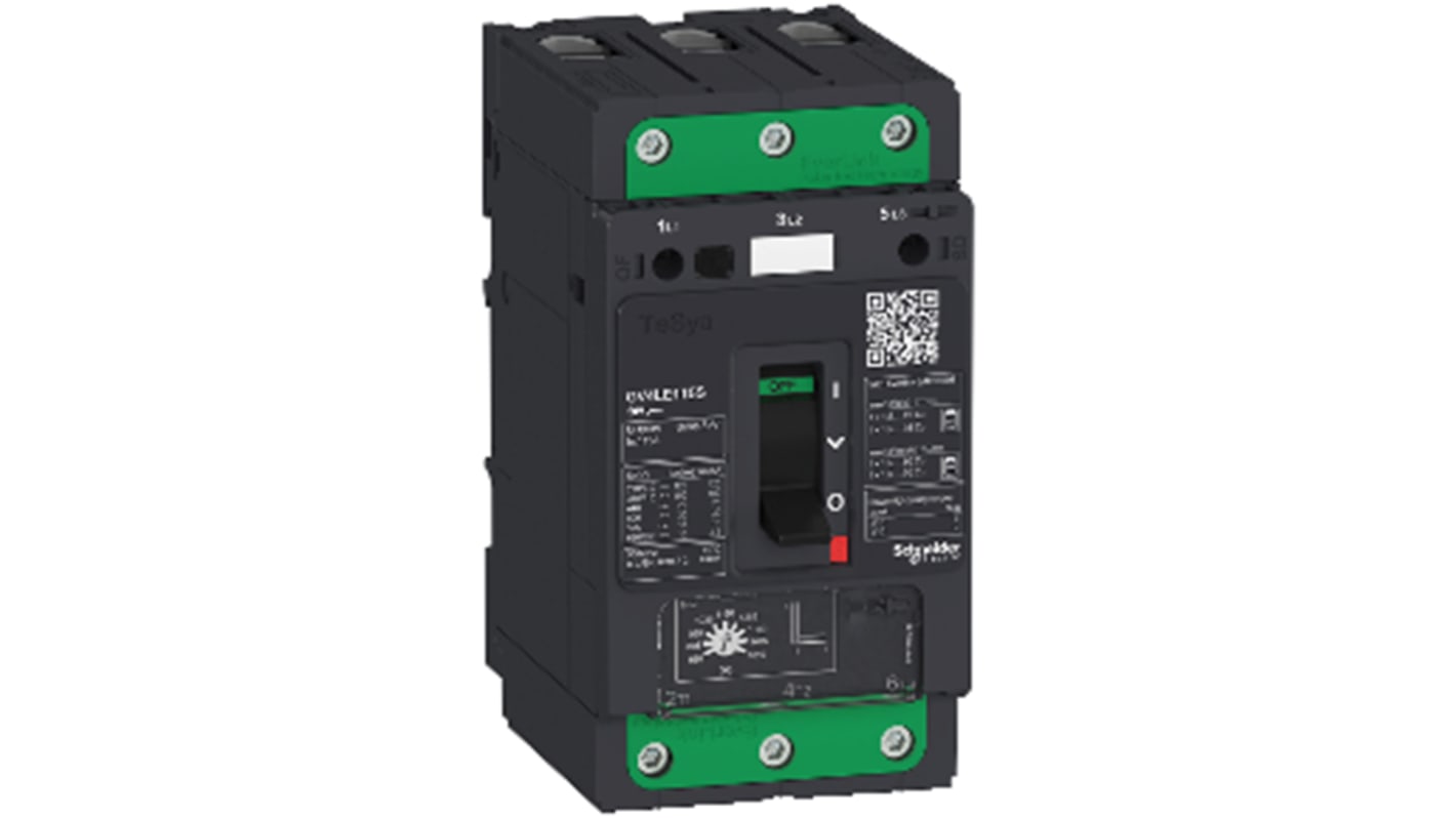 Disyuntor térmico / Disyuntor magnetotérmico Schneider Electric TeSys GV4LE de 3 polos, 690V ac, 2A