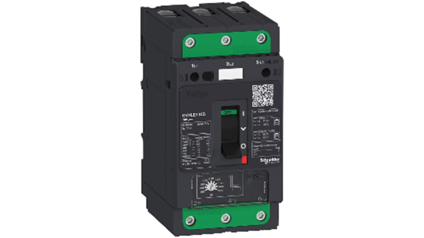 Schneider Electric TeSys Thermal Circuit Breaker - GV4LE 3 Pole 690V ac Voltage Rating, 12.5A Current Rating