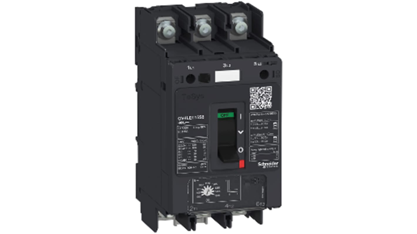 Schneider Electric TeSys Thermal Circuit Breaker - GV4LE 3 Pole 690V ac Voltage Rating, 80A Current Rating