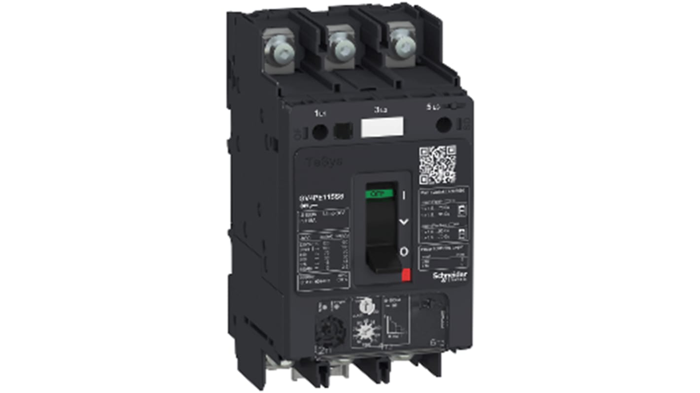 Schneider Electric TeSys Thermal Circuit Breaker - GV4PE 3 Pole 690V ac Voltage Rating, 2A Current Rating