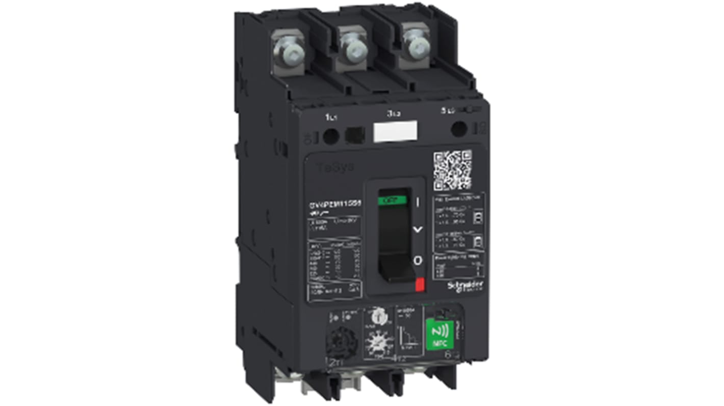 Disyuntor térmico / Disyuntor magnetotérmico Schneider Electric TeSys GV4PEM de 3 polos, 690V ac, 2A