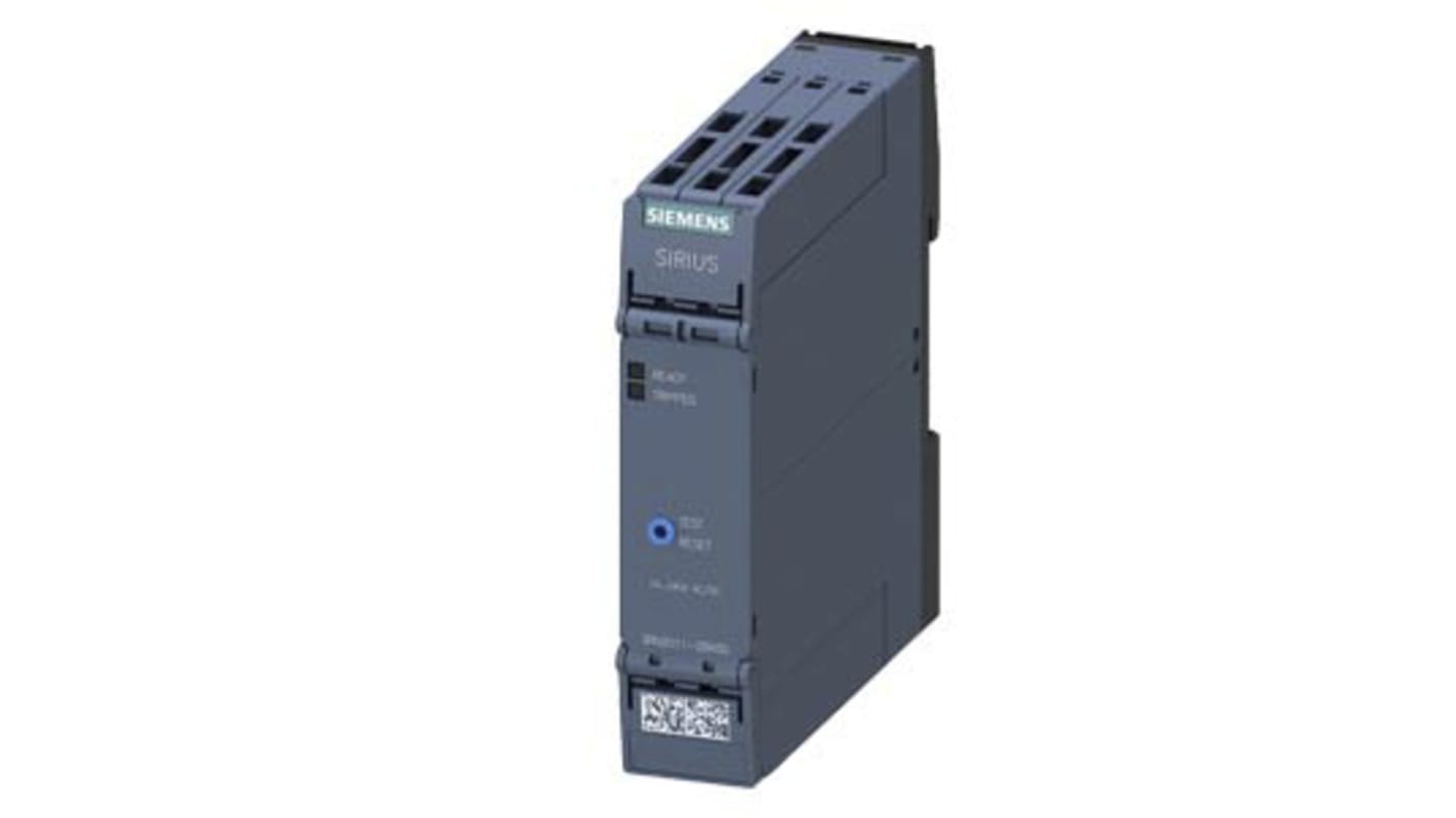 Siemens Thermistor Motor Protection Monitoring Relay, DPDT, 24 → 240V ac/dc, DIN Rail