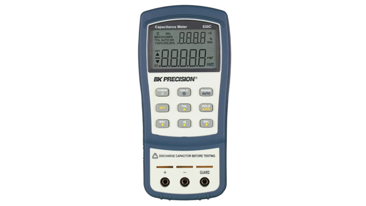 BK Precision BK830C Kapazitätsmessgerät 199.99mF Batterie 9 V, Handgerät LCD