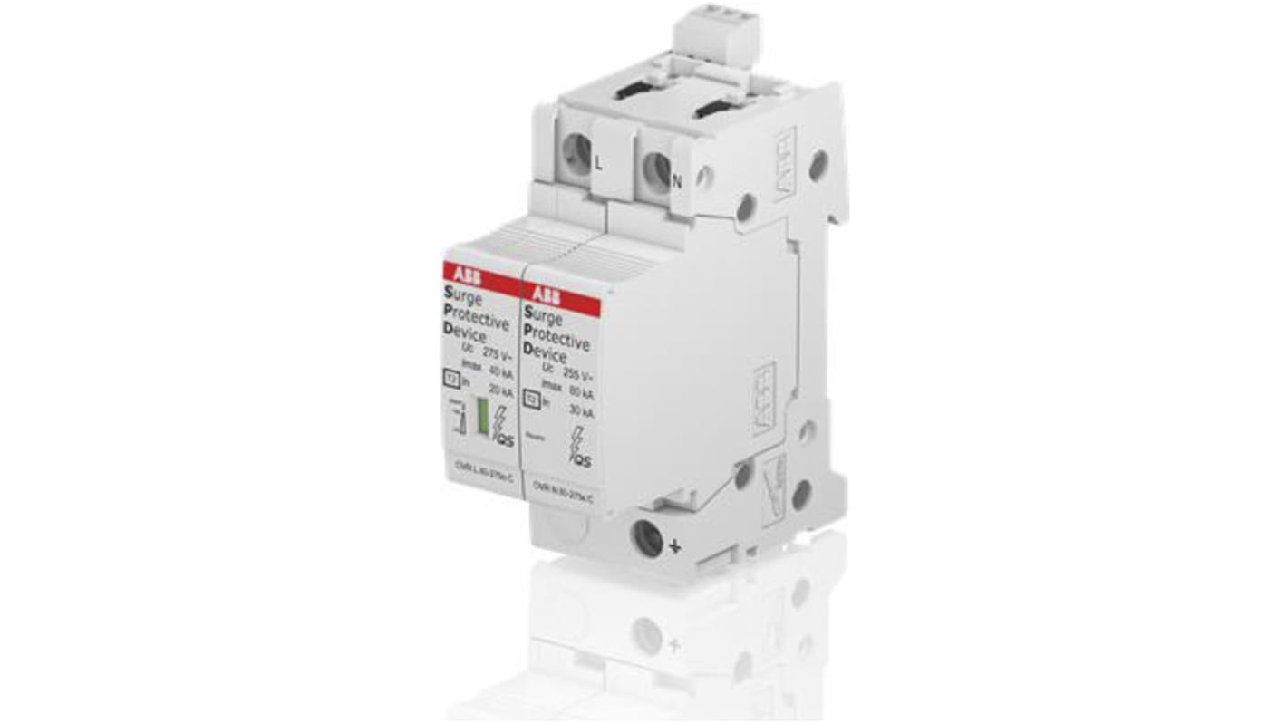 ABB, OVR Surge Protection Device 275 V Maximum Voltage Rating 40kA Maximum Surge Current Surge Protection Device