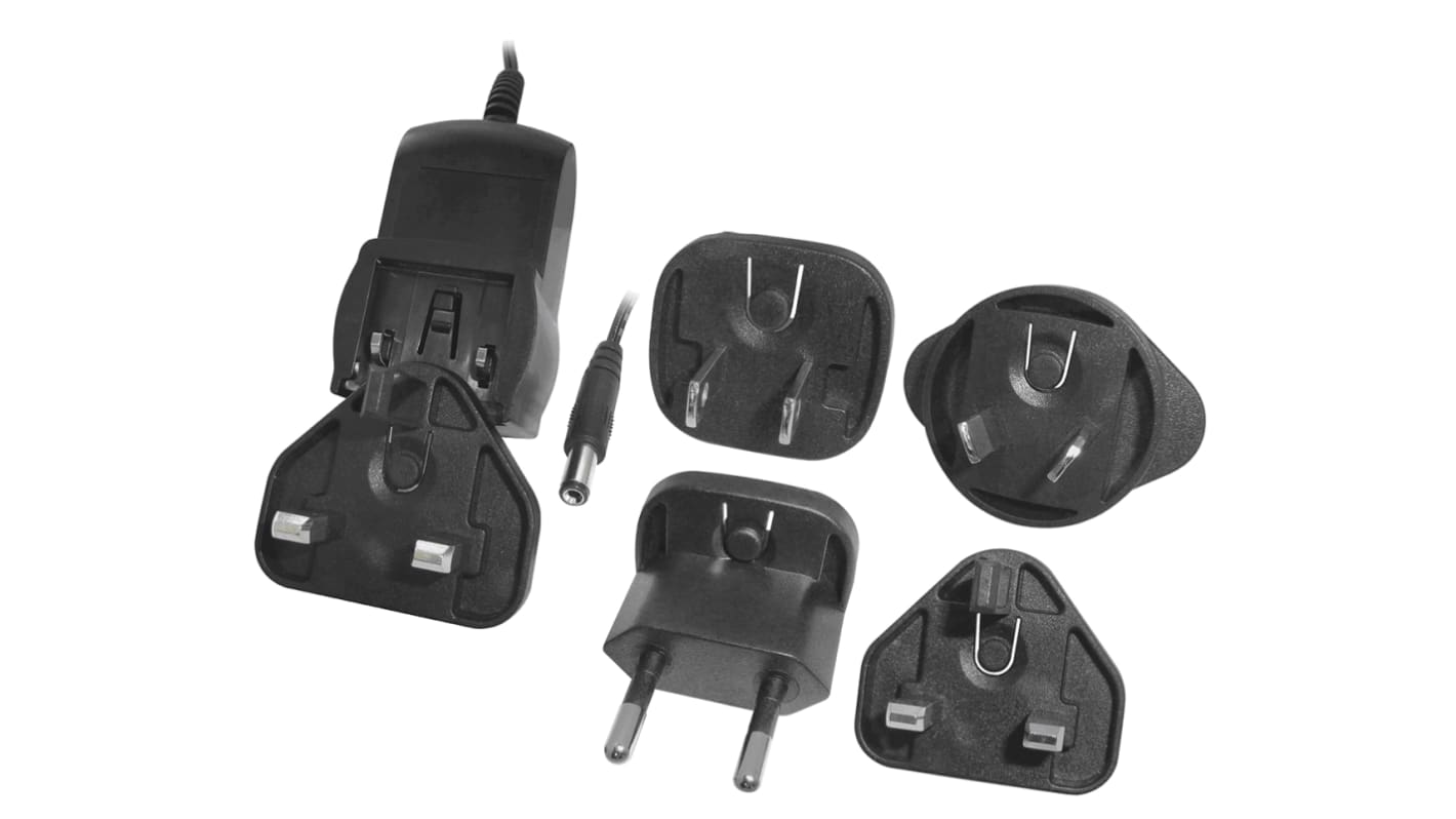 Adaptateur AC/DC 5V c.c., 1.2A, 6W, Interchangeable, Régulée