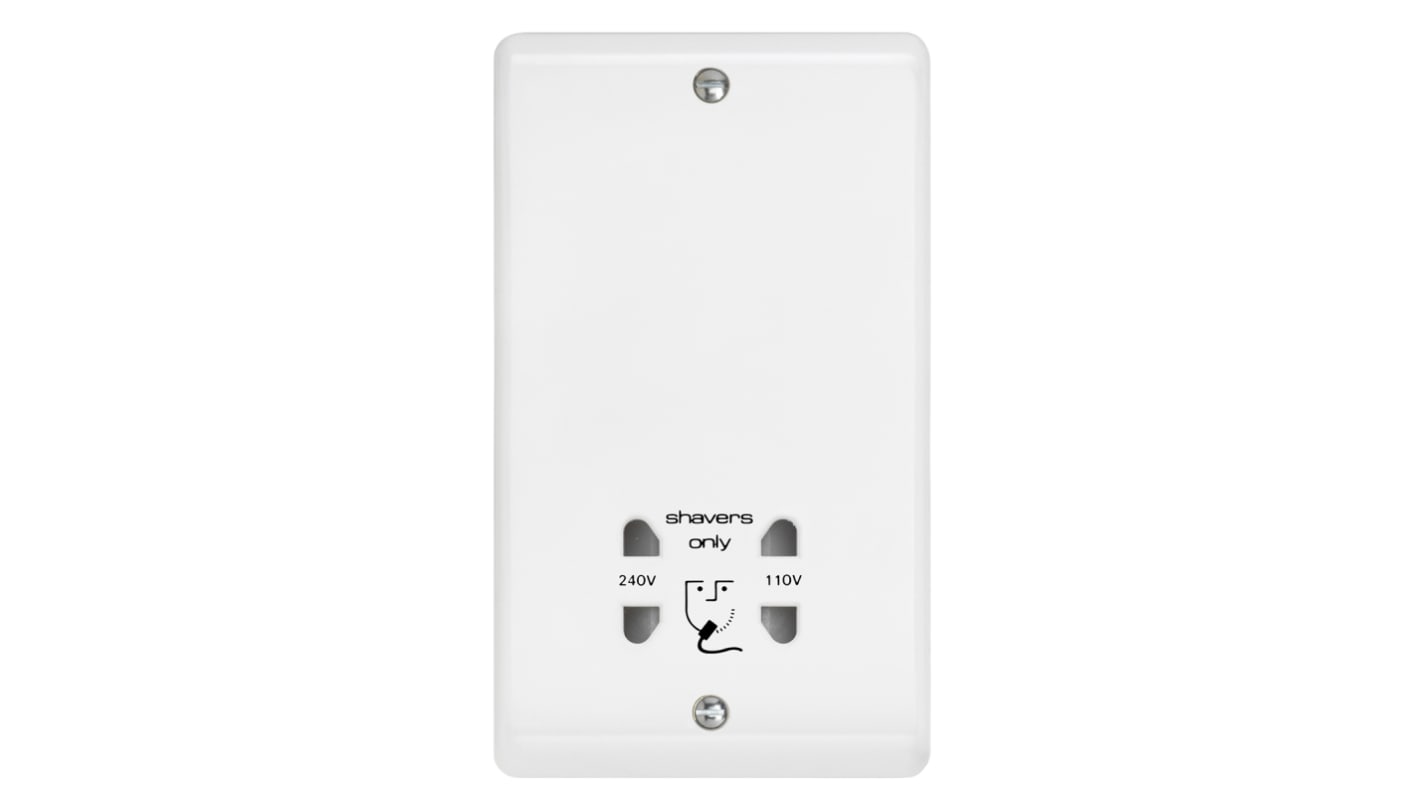 Contactum White Plug Socket, Indoor Use