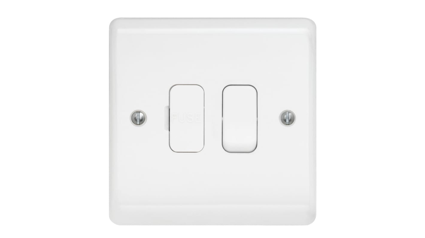 Porte-fusibles Contactum BS 1363-4, 13A, 2 voies, avec interrupteur 250V