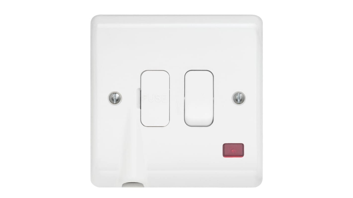 Contactum 13A, 1 Gang Switched Fused Spur IP2X