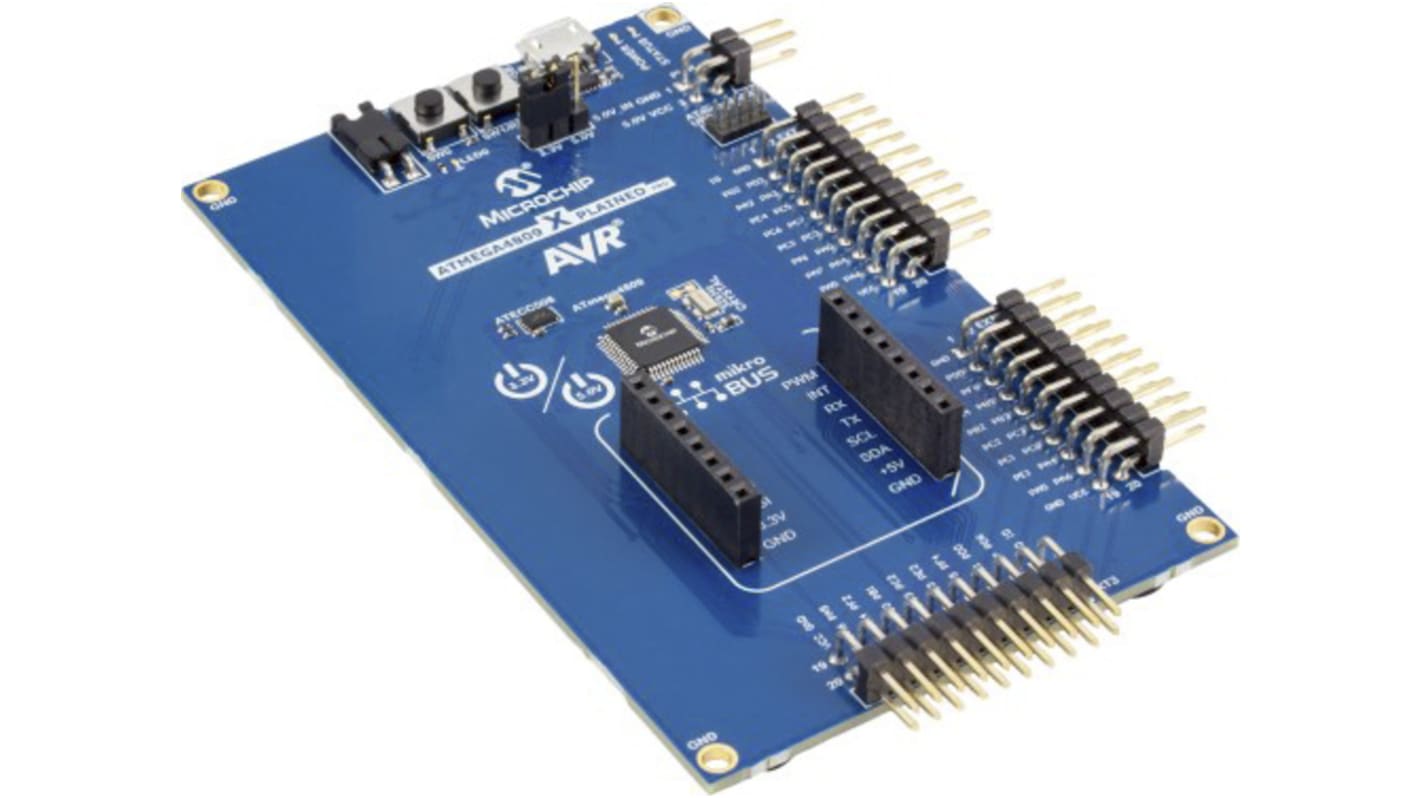 Kit de evaluación ATmega4809 Xplained Pro de Microchip, con núcleo AVR