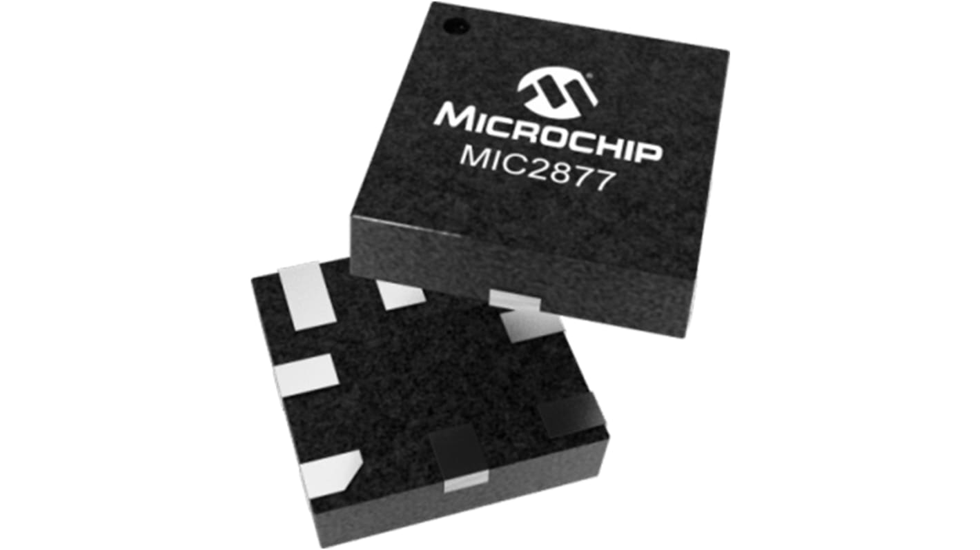 Microchip スイッチングレギュレータ バックブーストスイッチング 昇圧 5.5 V, 8-Pin, MIC2877-5.5YFT-TR