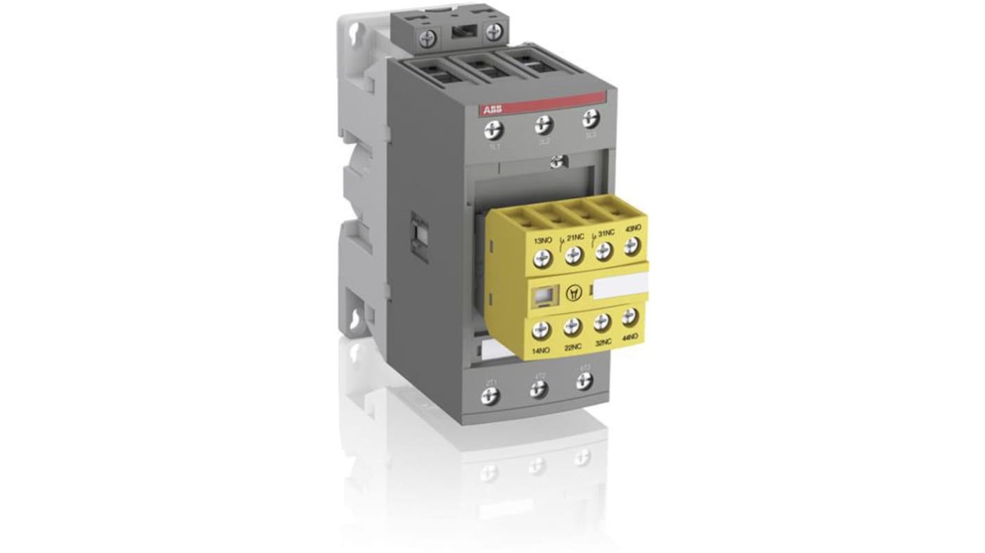 Contactor ABB Jokab AFS40-30-22-11 AFS de 3 polos, 3 NA, 70 A, bobina 24 → 60 V ac