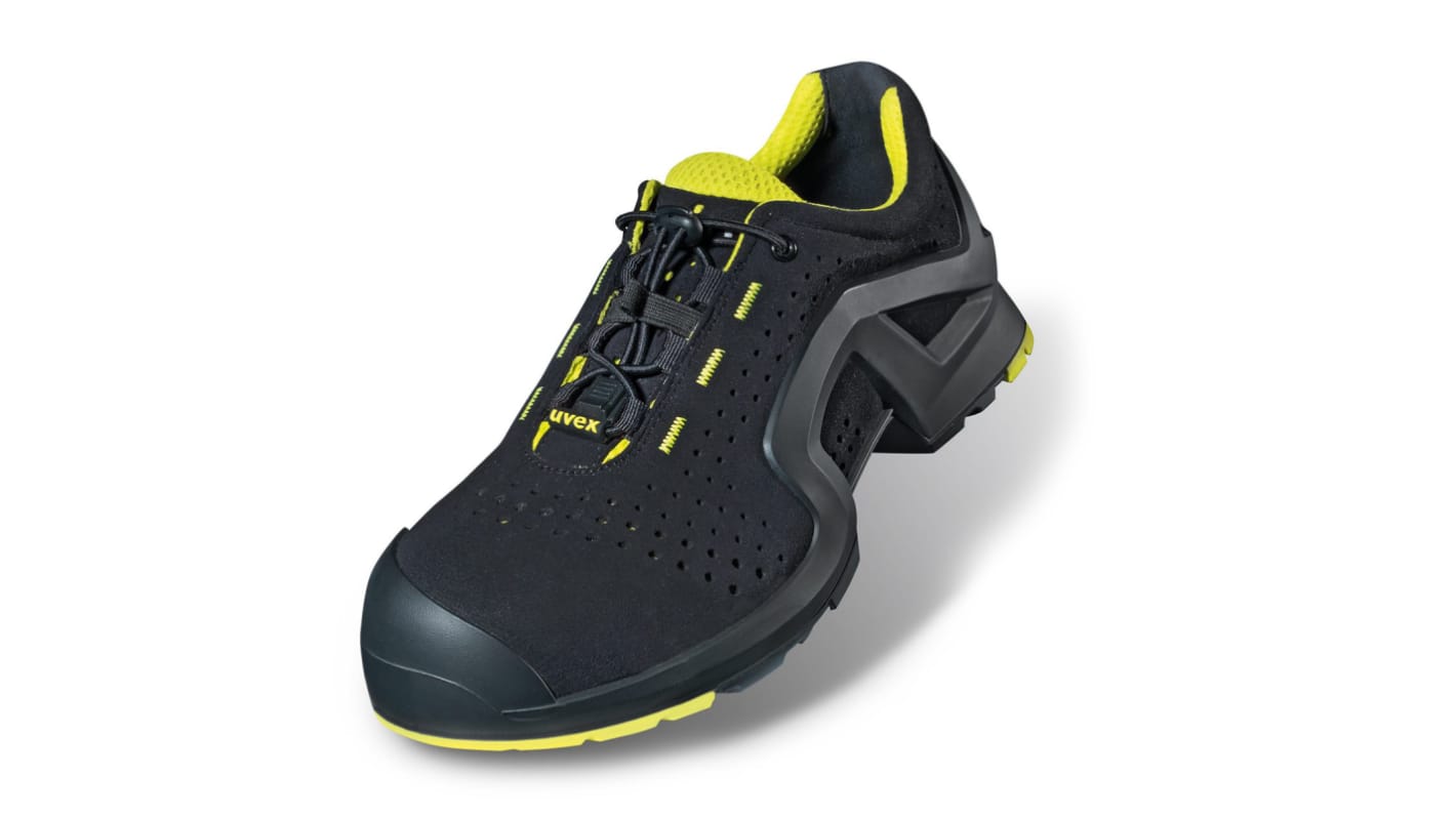 Zapatillas de seguridad Unisex Uvex de color Negro, amarillo, talla 38, S1P SRC