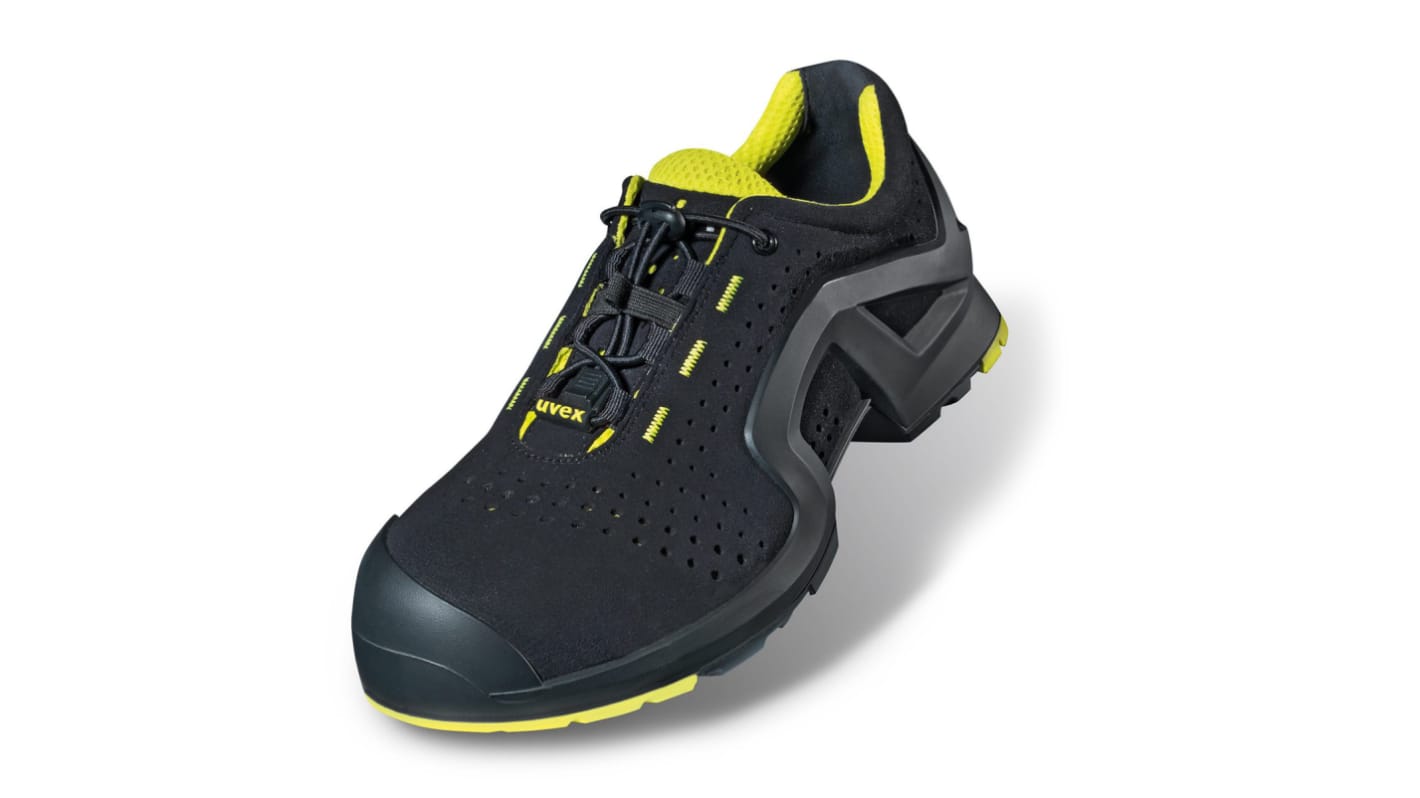 Uvex Uvex 1 Unisex Black, Yellow  Toe Capped Safety Trainers, EU 40