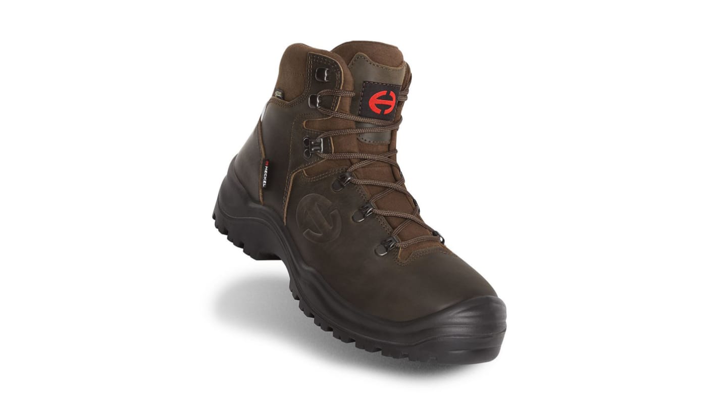 Heckel Gore-Tex MX 400 GT Brown Composite Toe Capped Men's Ankle Safety Boots, UK 13, EU 48