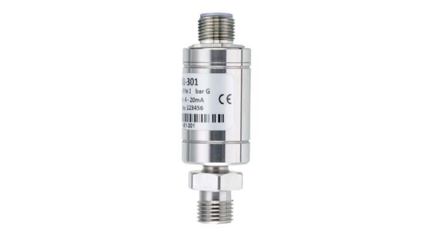 RS PRO Pressure Sensor, 0bar Min, 6bar Max, Analogue Output, Relative Reading