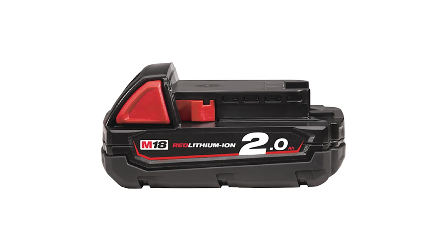 Milwaukee M18B2 2Ah 18V Power Tool Battery, For Use With M18 Series