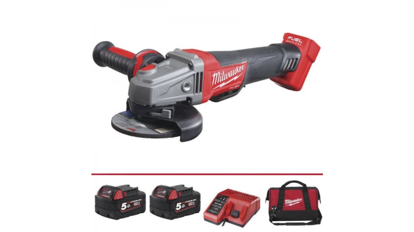 Milwaukee M18CAG115XPDB 115mm Cordless Angle Grinder, UK Plug