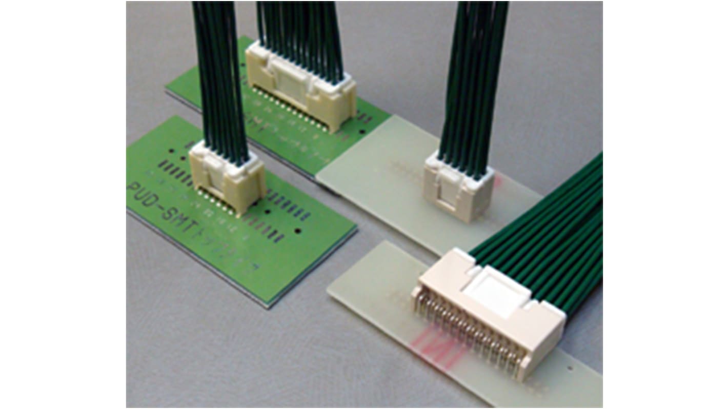 JST PUD Series Straight Surface Mount PCB Header, 22 Contact(s), 2.0mm Pitch, 2 Row(s), Shrouded