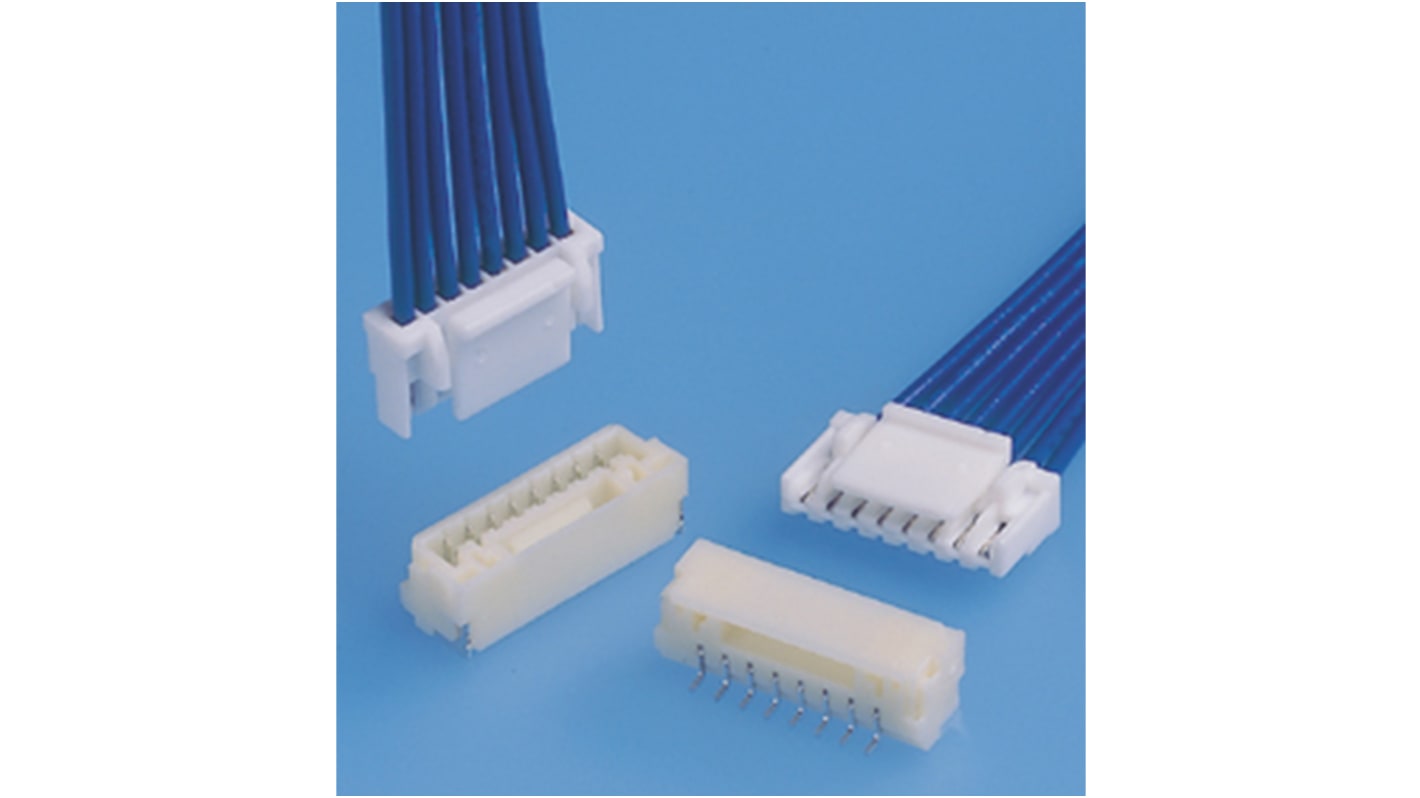 JST GH Series Right Angle Surface Mount PCB Header, 6 Contact(s), 1.25mm Pitch, 1 Row(s), Shrouded