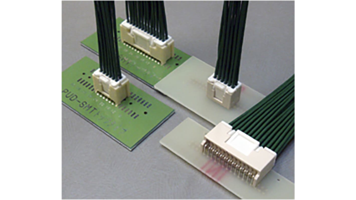 JST, PUD Male Connector Housing, 2mm Pitch, 36 Way, 2 Row