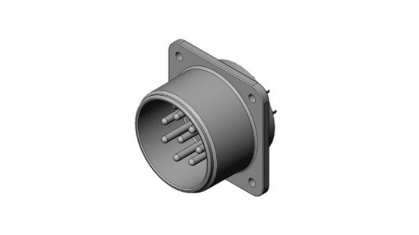 JAE, N/MS Series 8 Way Panel Mount Circular Connectors Plug, Socket Contacts,Shell Size 22, Threaded, MIL-DTL-5015