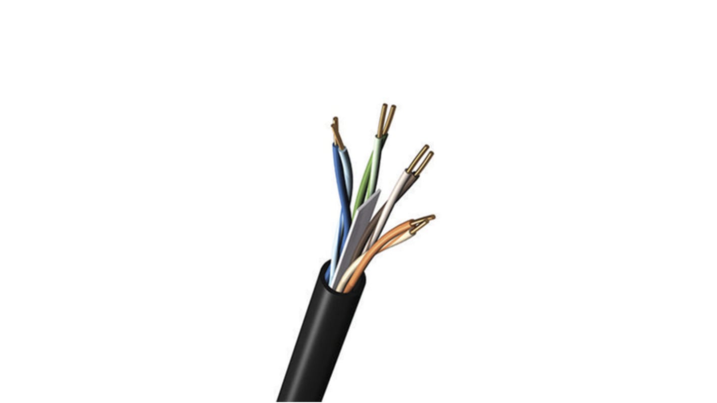 Belden Cat6 Ethernet Cable, U/UTP, Black PVC Sheath, 305m