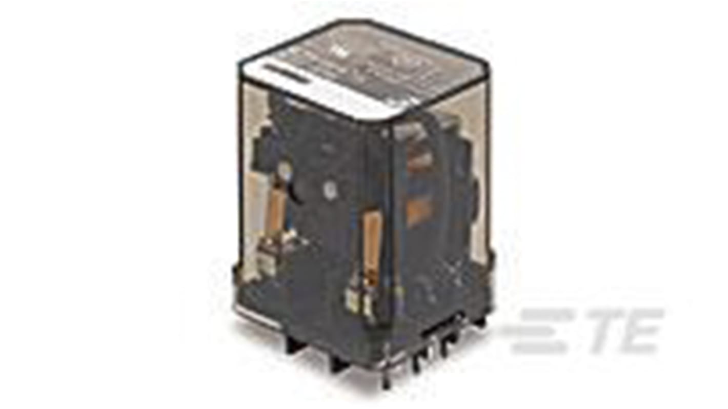 TE Connectivity Plug In Power Relay, 24V dc Coil, 10A Switching Current, 3P-NO