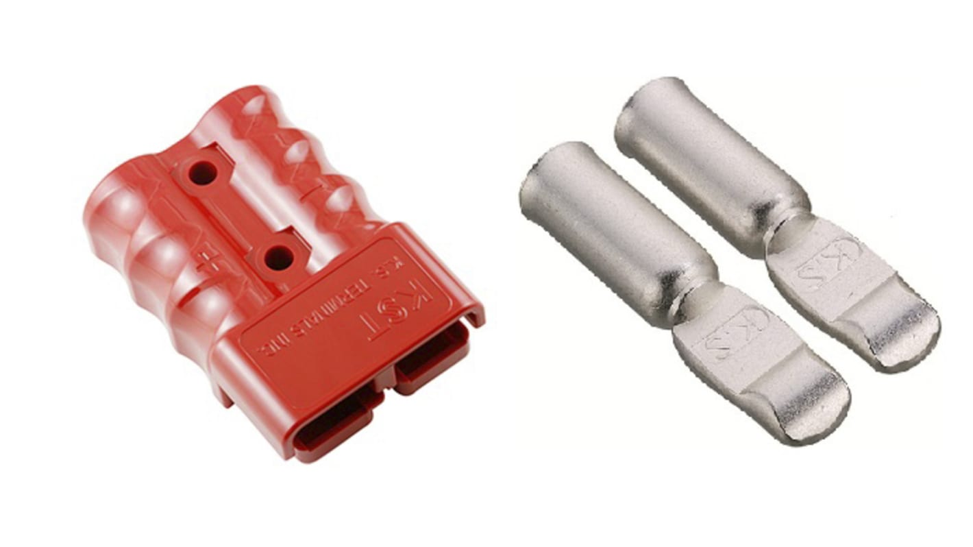 Conector de batería RS PRO, Macho de 2 vías, 600 V, 175A