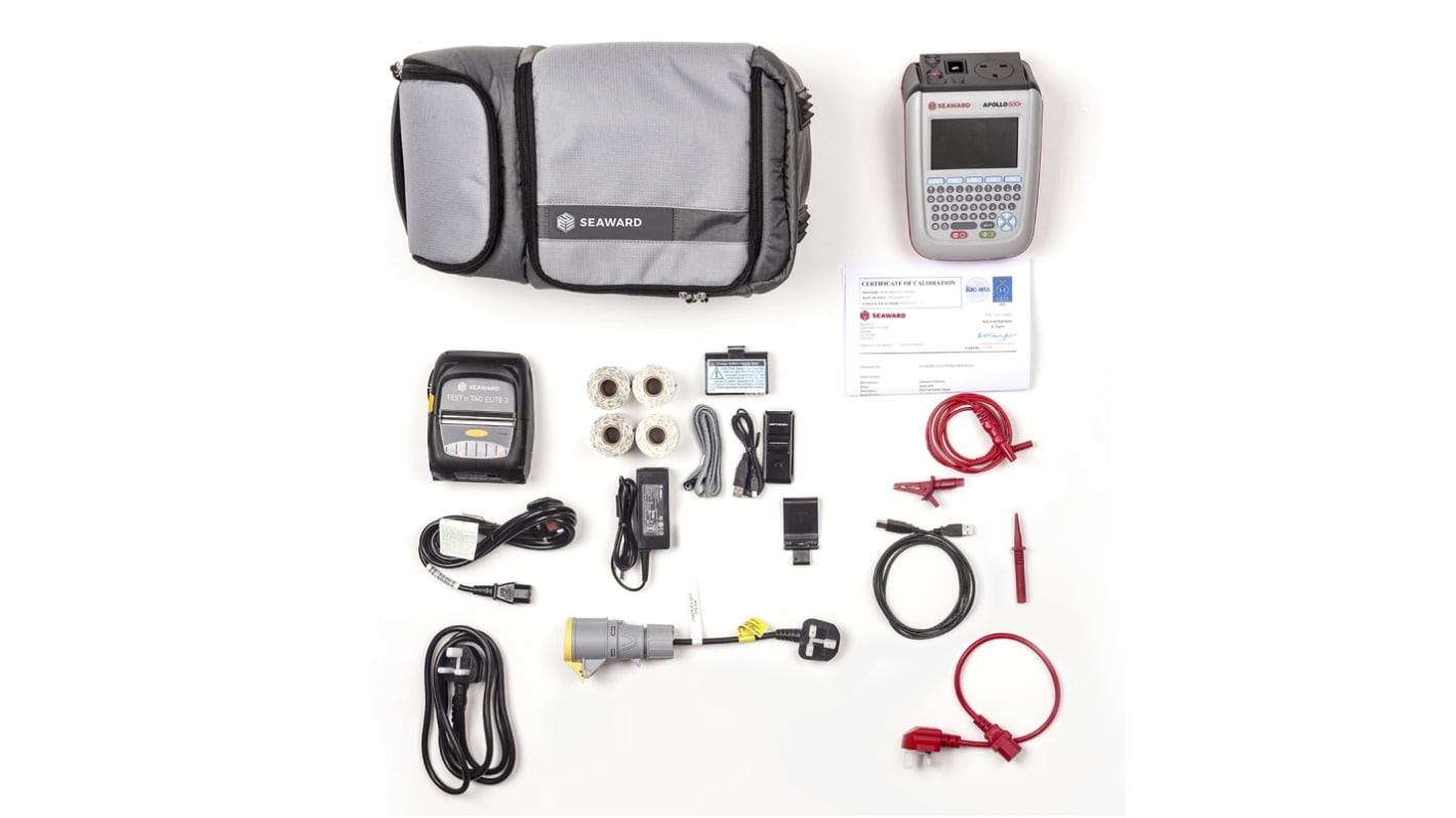 Seaward Apollo 600 + Elite Bundle Gerätetester Set, PAT-Prüfer / Klasse I, DKD/DAkkS-kalibriert