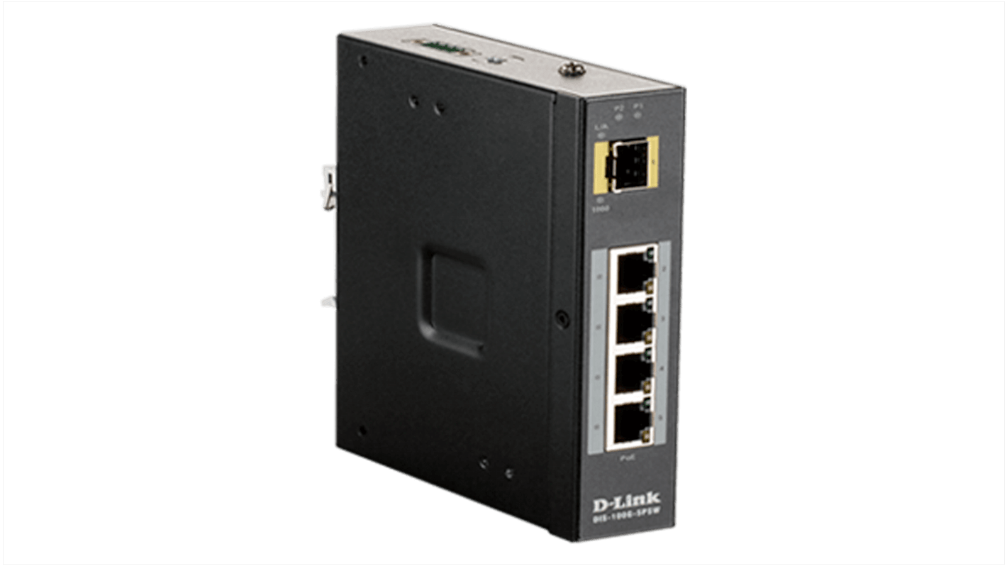 D-Link DIS-100G-5PSW, Unmanaged 5 Port Ethernet Switch With PoE