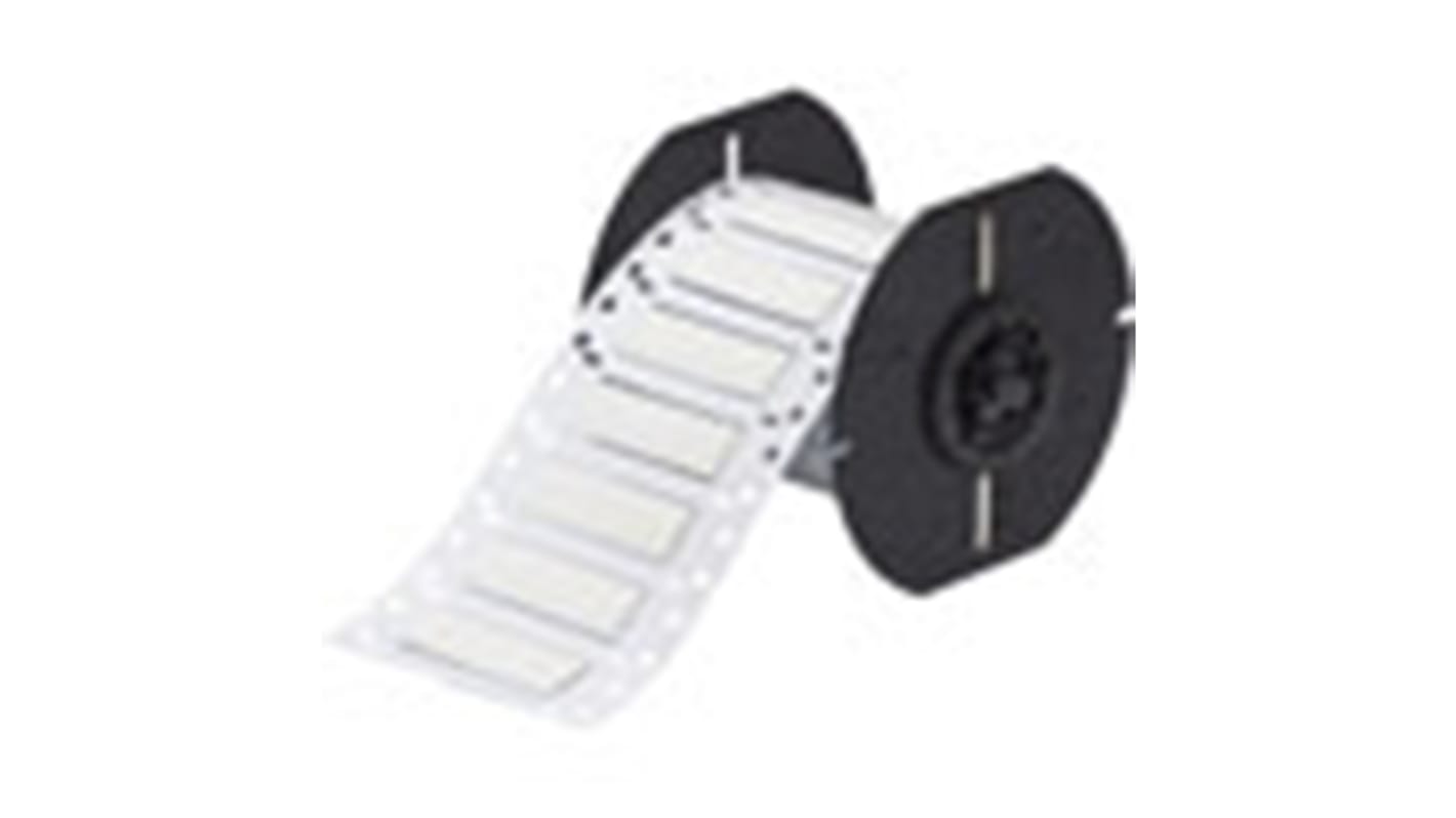 Brady B33 Black on White Heatshrink Labels, 50.8 mm Length, 9.5 mm Width