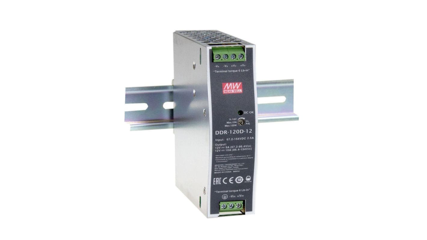 Convertidor dc-dc 99.6W, Salida 12V dc, 8.3A, ±1%