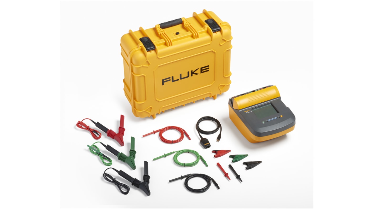 Tester d'isolamento Fluke Kit 1550C FC, 250V → 5000V, Cert. LAT