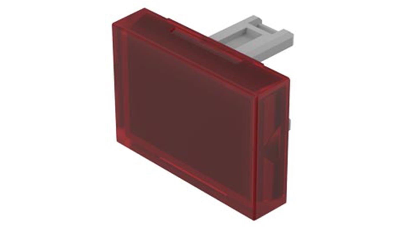 EAO Red Rectangular Push Button Lens for Use with 31 Series