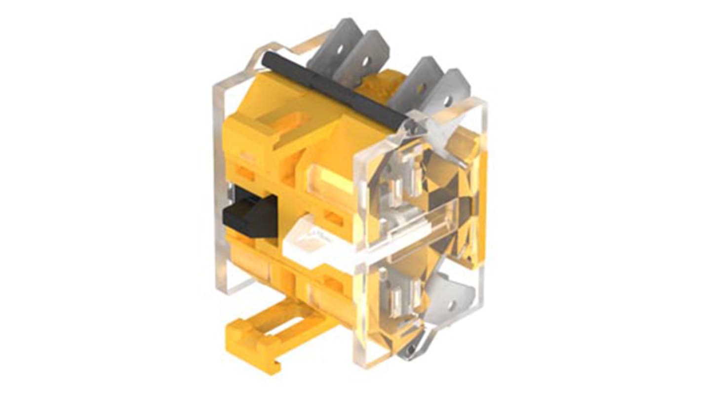 Bloque de contacto de interruptor modular EAO 704.905.3/D, 1 CO, 500V ac, terminal Conexión rápida