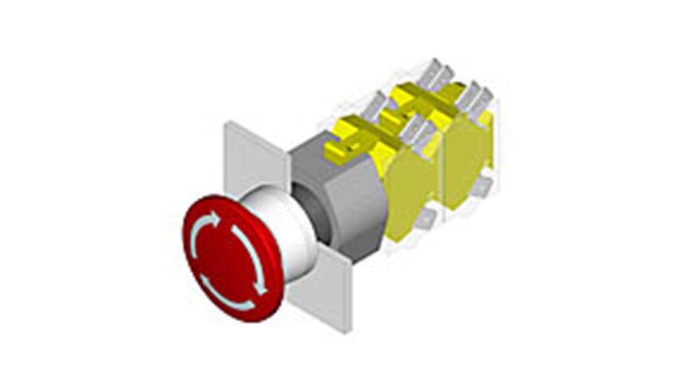 Cabezal de pulsador EAO, Enclavamiento, IP65