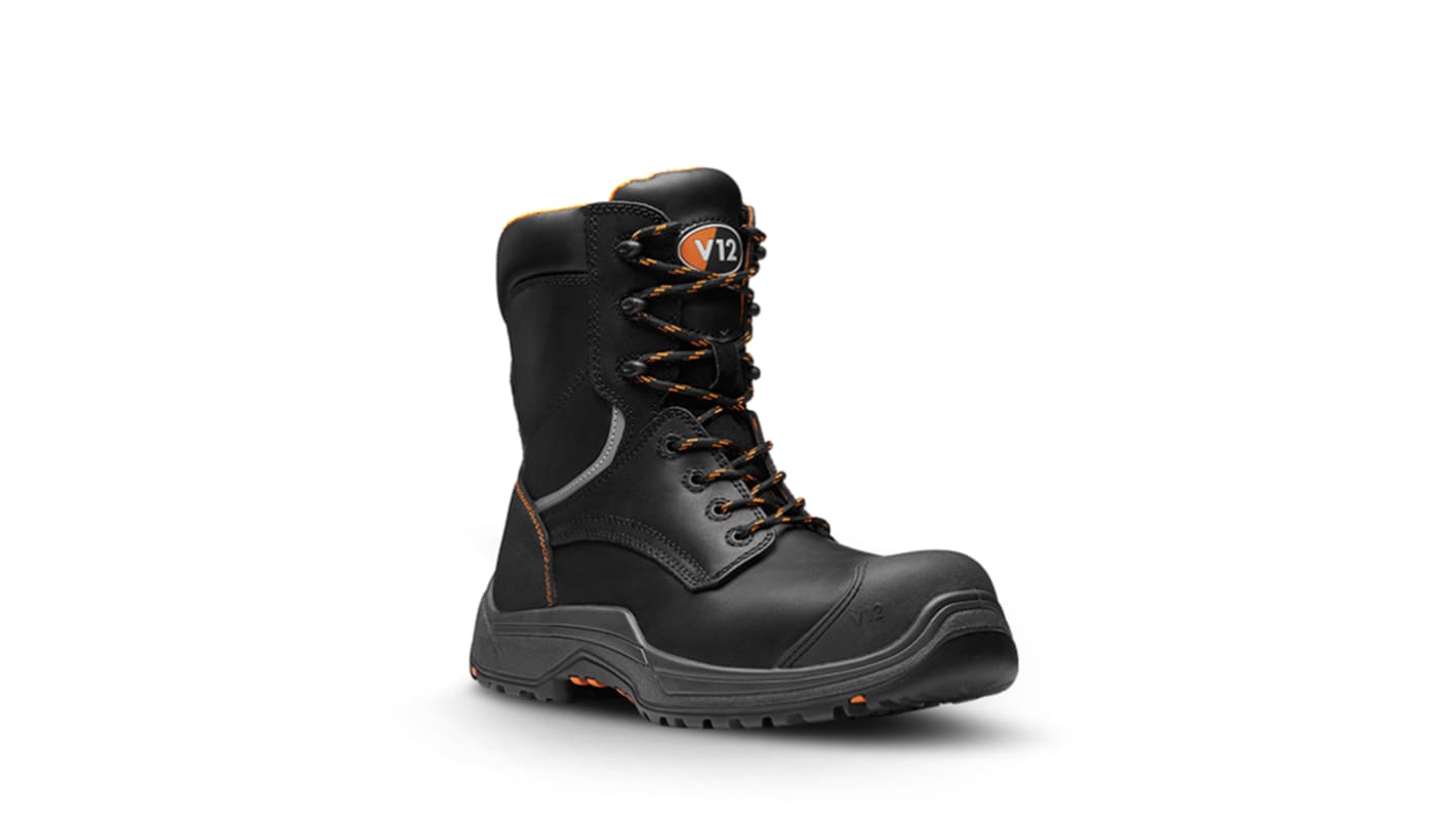 Botas de seguridad V12 Footwear, serie Avenger de color Negro, talla 47, S3 SRC