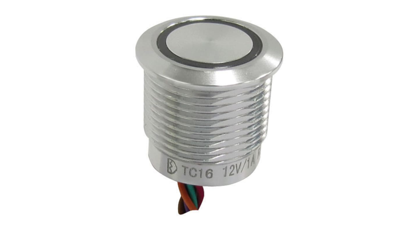 Interruttore capacitivo Stabile, Off-On, 1A, 24V cc LED Rosso, IP68