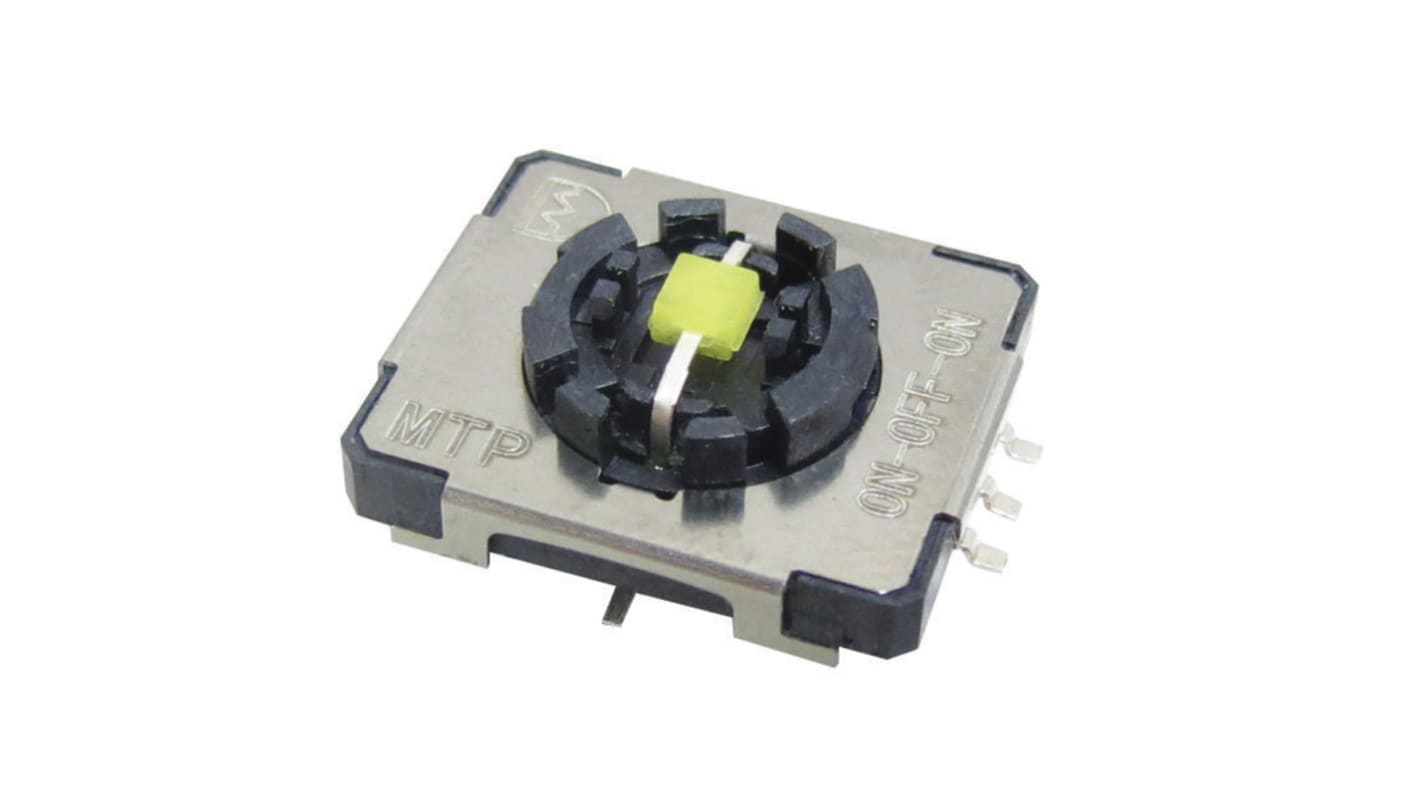 RS PRO, 3 Position On-Off-Mom Push-Rotary Switch, 50 mA, Solder