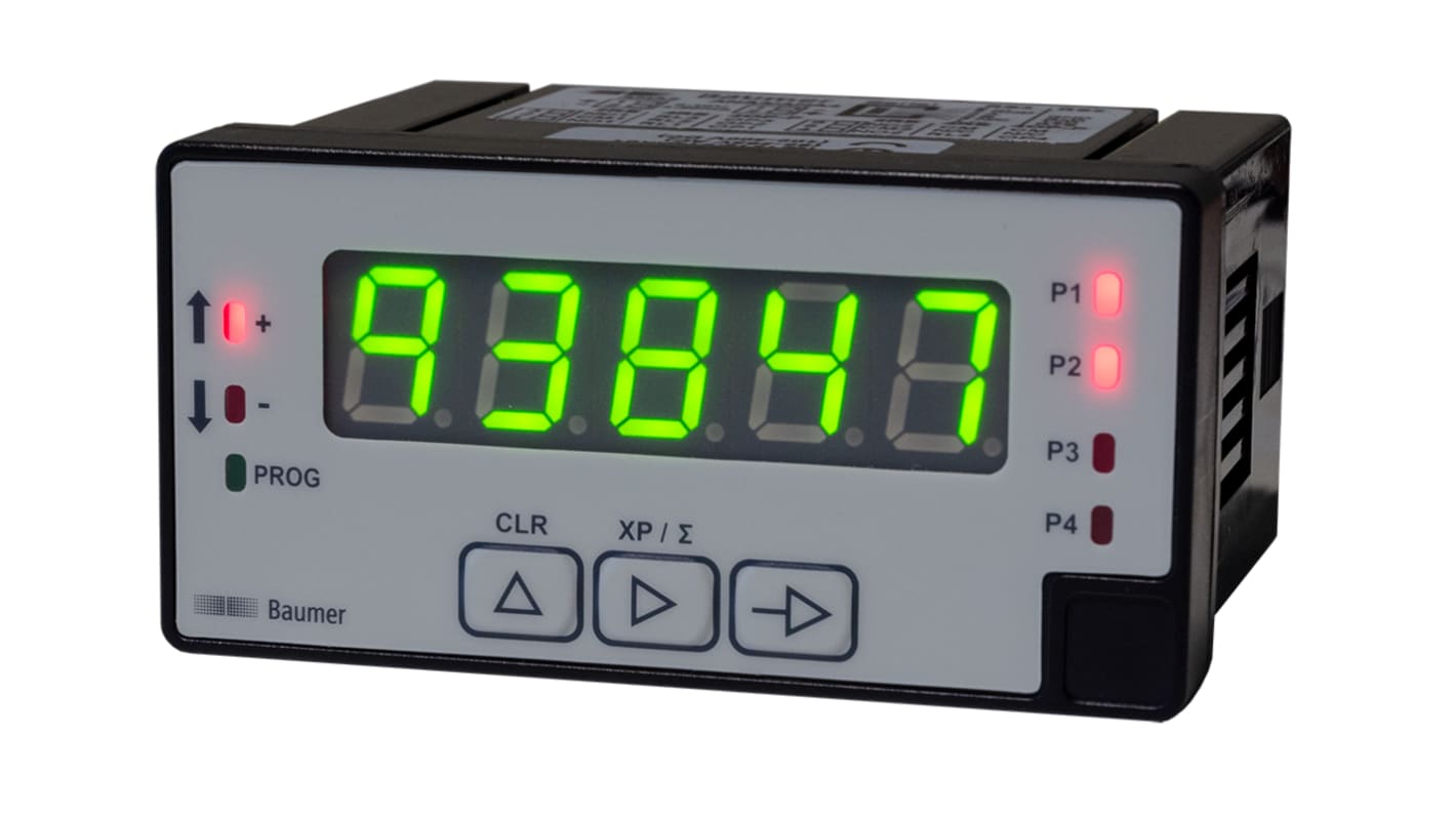 Contatore preimpostato Baumer, Frequenza, 15kHz, display LED 5 cifre, 53 V c.a., 70 V c.c.