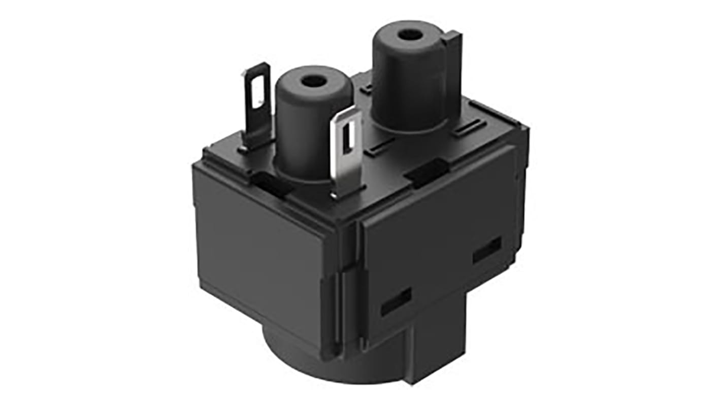 Bloque de contacto de botón pulsador EAO 61-8745.17, 1 NC, 250V ac/dc, terminal Soldadura