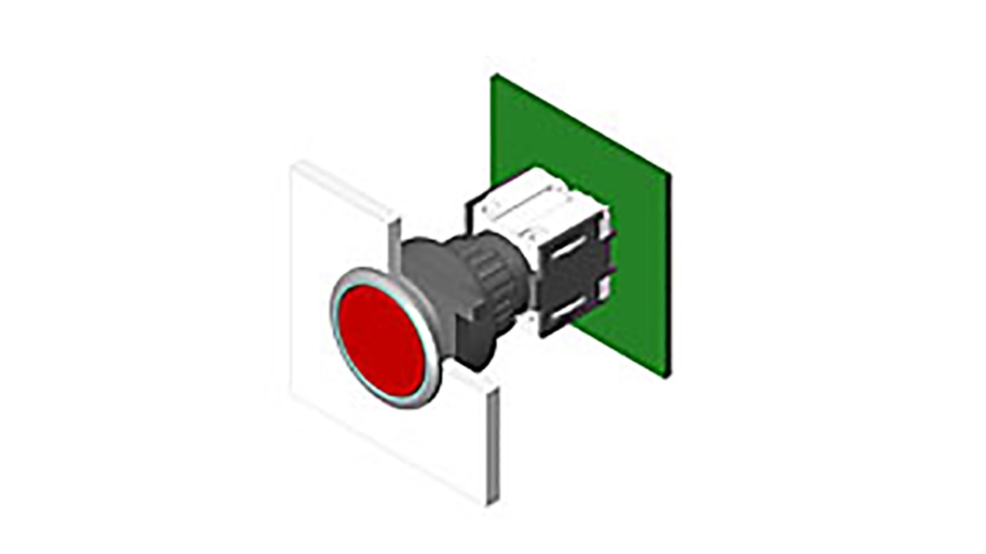Interruptor de Botón Pulsador Iluminado EAO para usar con Interruptores de la serie 71