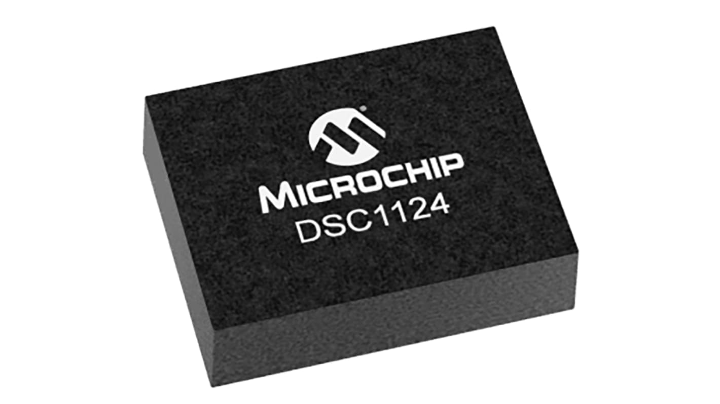 Microchip 100MHz MEMS Oscillator, 6-Pin CDFN, DSC1124CI2-100.0000T