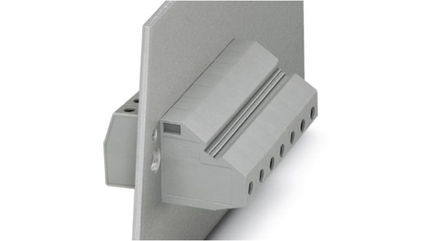 Phoenix Contact HDFKV 10 Series Feed Through Terminal Block, 1-Contact, 10.1mm Pitch, Panel Mount, 1-Row, Screw
