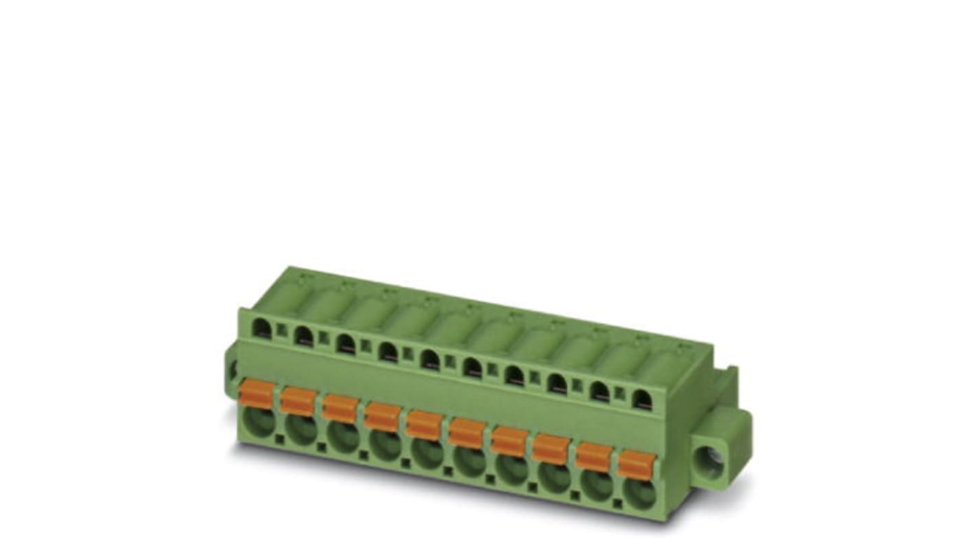 Phoenix Contact 5.08mm Pitch 8 Way Pluggable Terminal Block, Plug, Panel Mount, Screw Termination