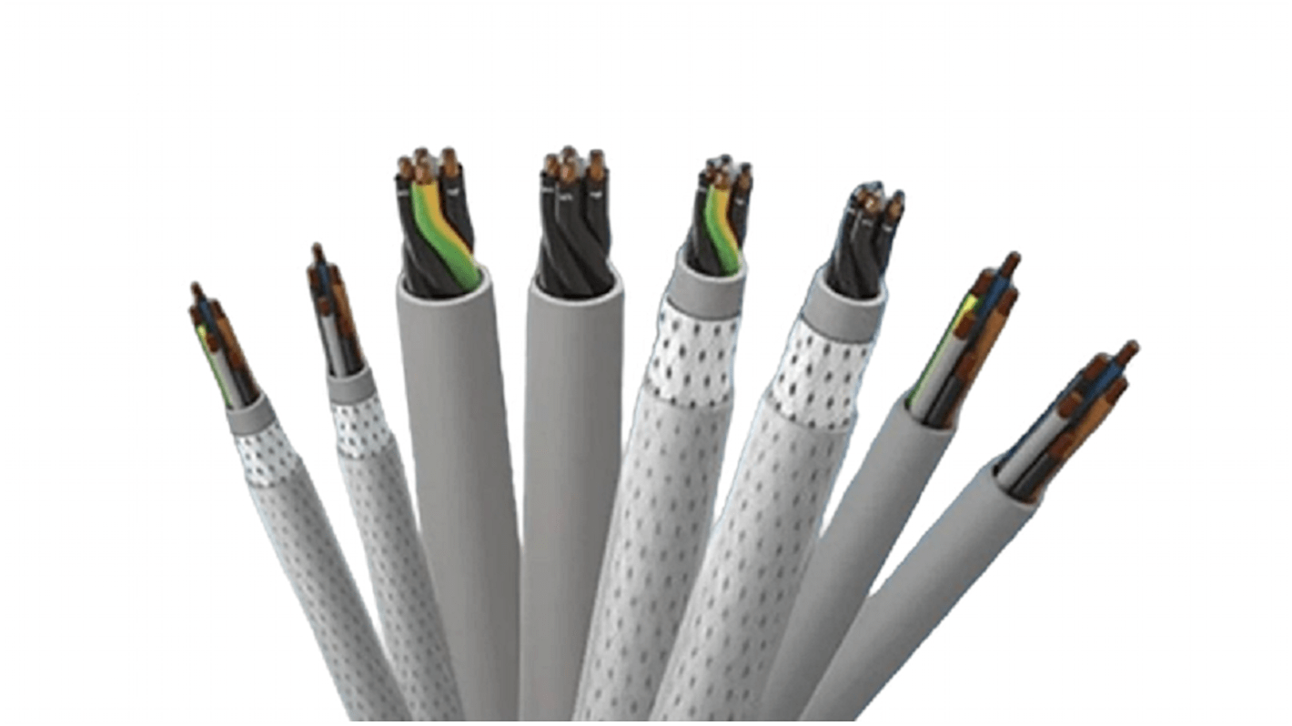 Cable de control apantallado Belden MachFlex de 4 núcleos, 0,75 mm², Ø ext. 8.3mm, long. 50m, 300 V, 500 V,