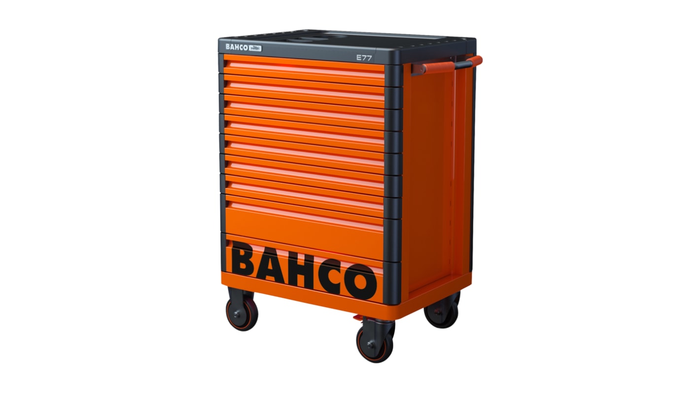 Bahco 9 drawer Solid Steel Wheeled Tool Chest, 985mm x 693mm x 510mm