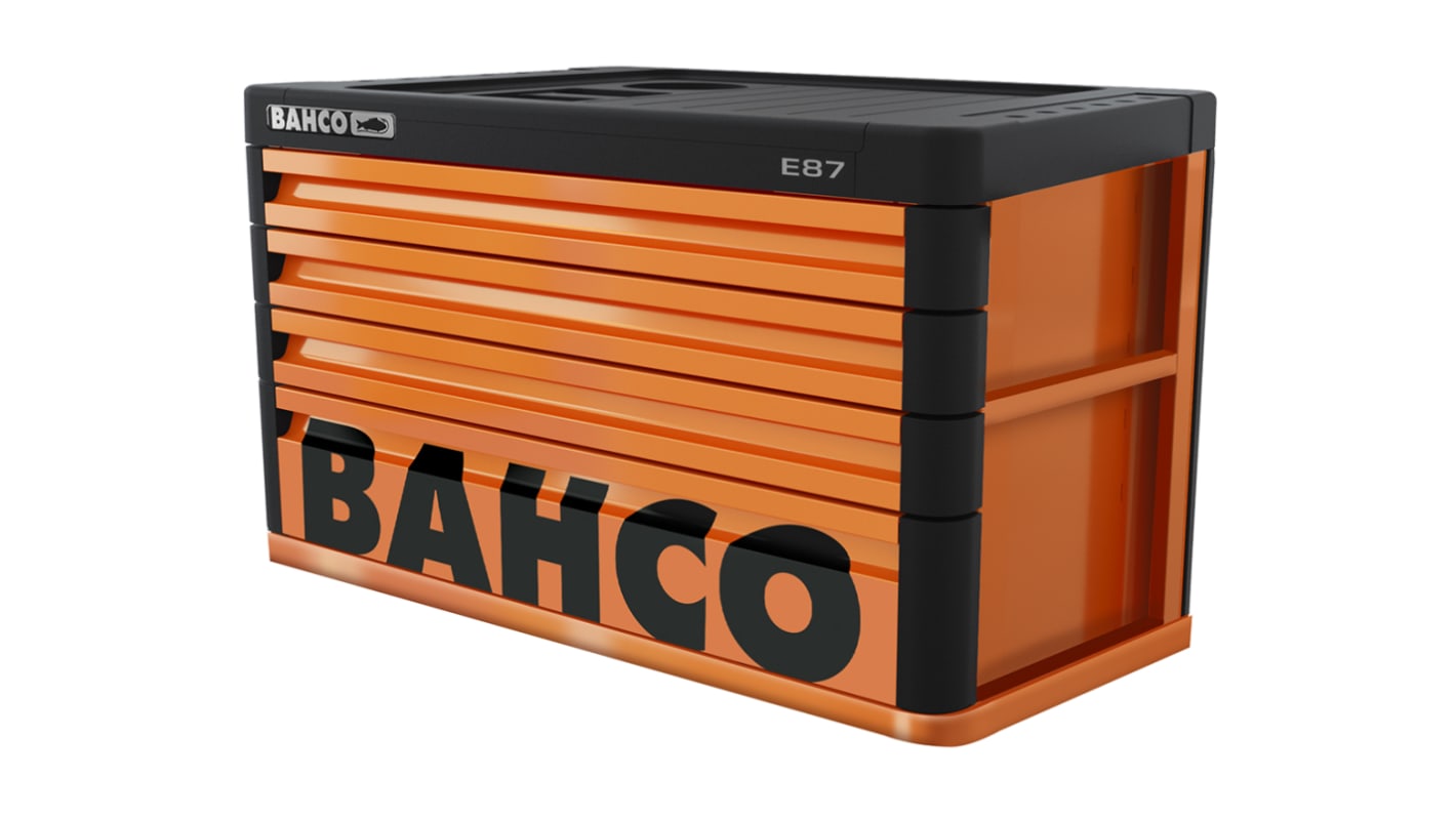 Bahco 4 drawer Stainless Steel (Top) Tool Chest, 406mm x 693mm x 510mm